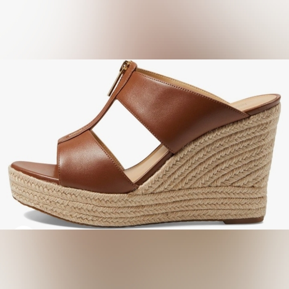 NEW Michael Kors Logo Bradley Mule Espadrille Wedge Sandal SZ 10 - Picture 3 of 15